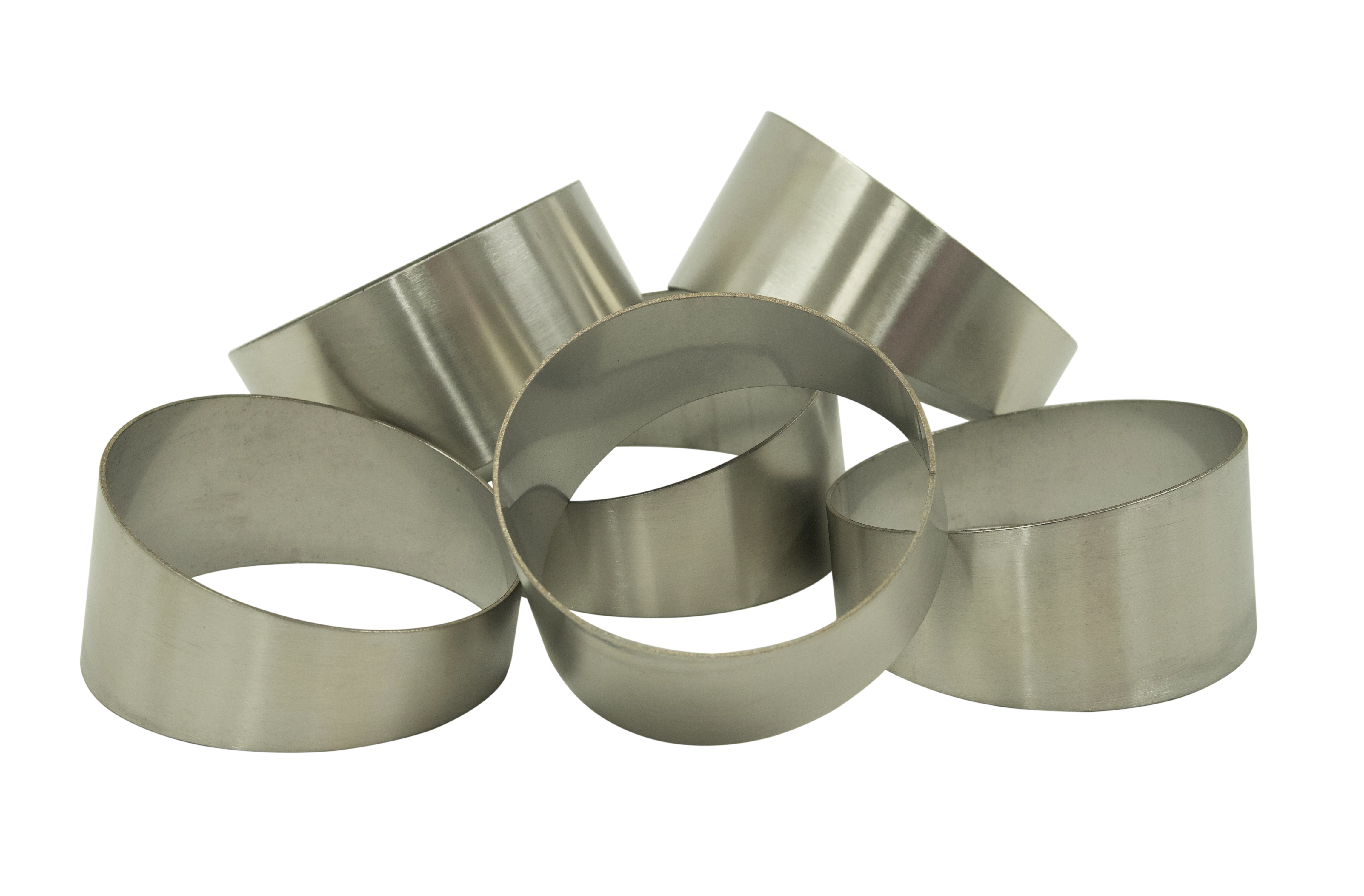 4inch Pie Cuts Brushed Stainless Steel 90' 1D