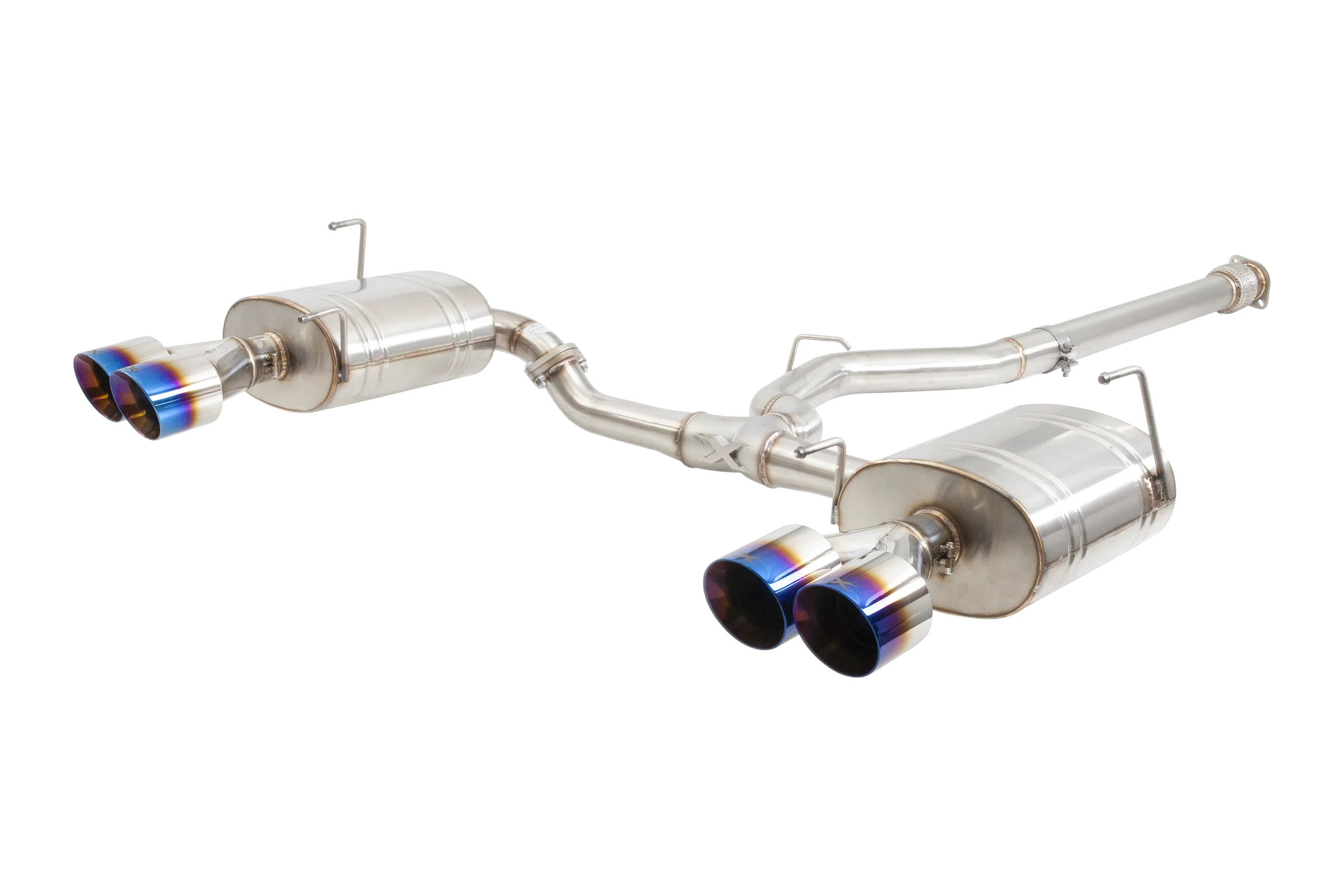 Subaru WRX Sedan VB Cat Back Exhaust System with Burnt Blue Tips
