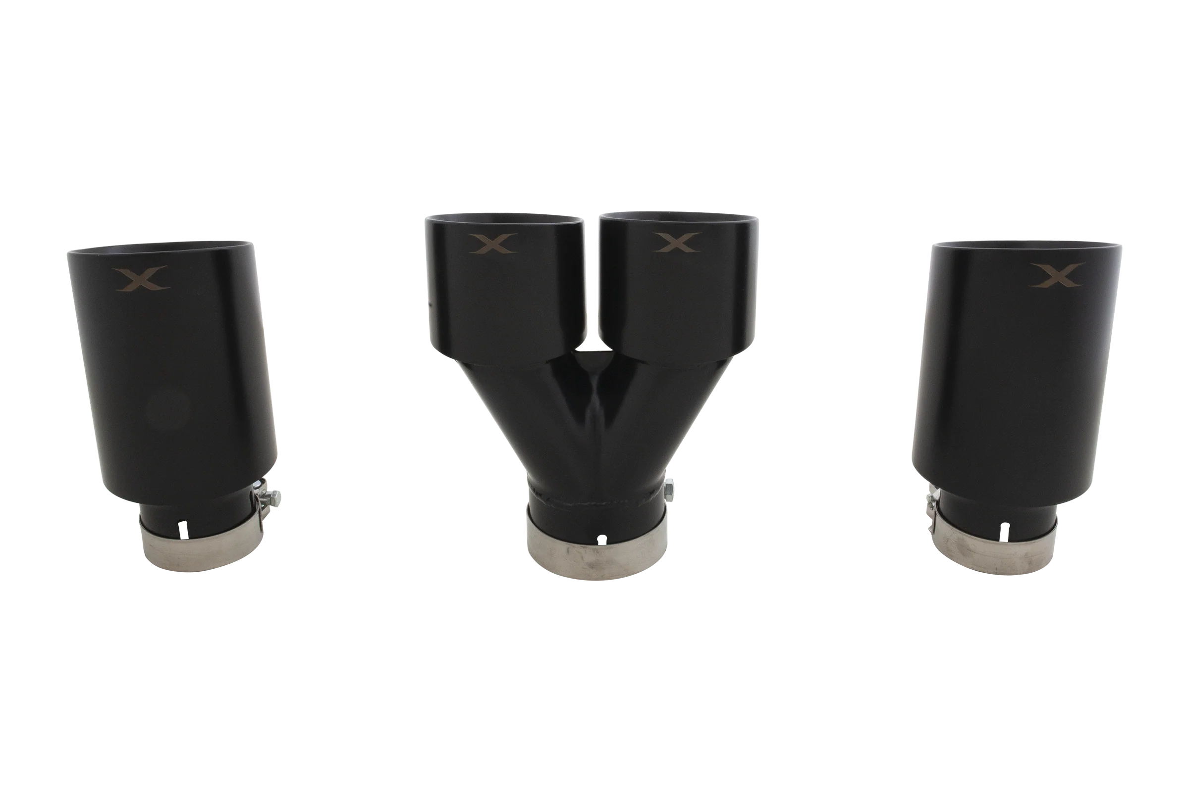 Toyota Corolla GR Matte Black Exhaust Tip Set - Image 3