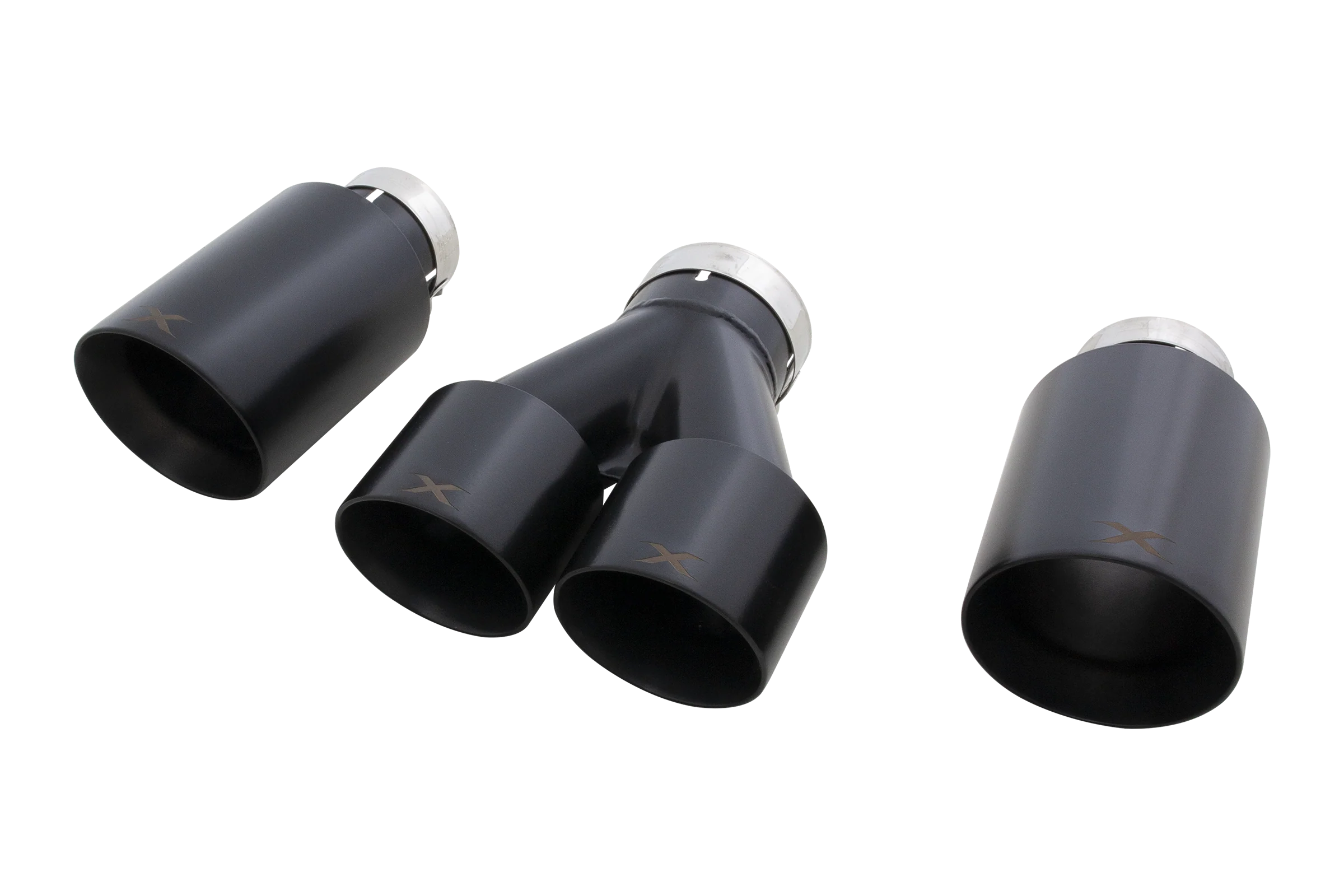 Toyota Corolla GR Matte Black Exhaust Tip Set - Image 4