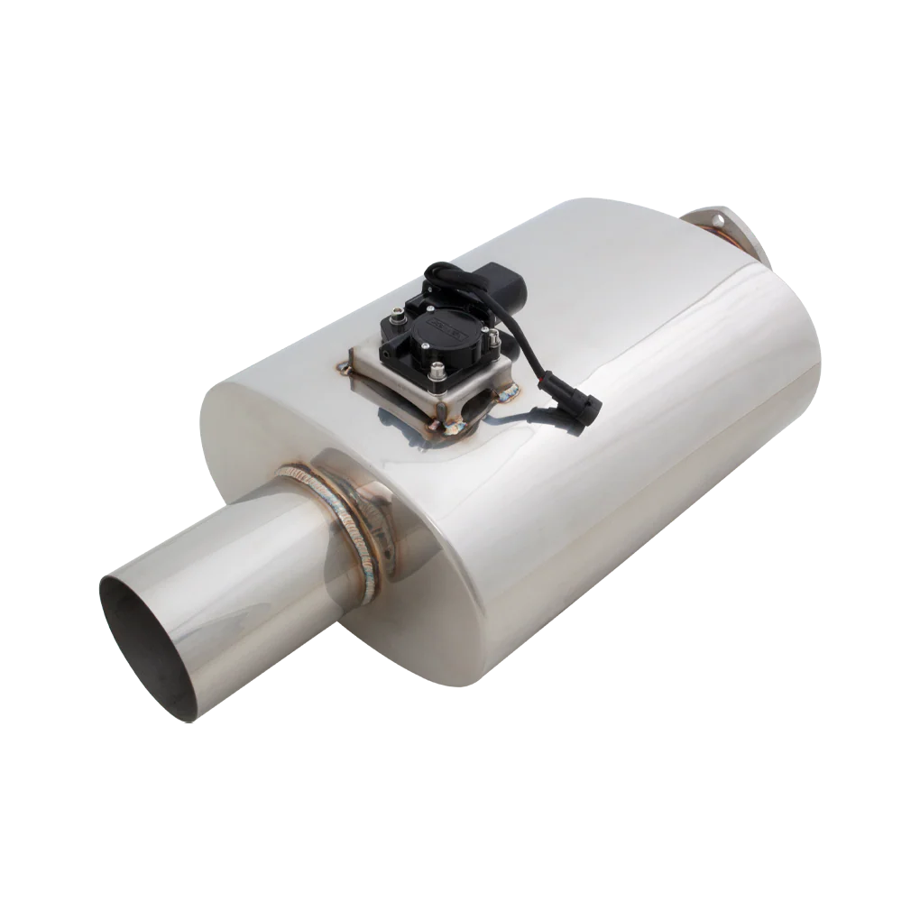 Varex Valved Oval Muffler in 4 Inch Inlet