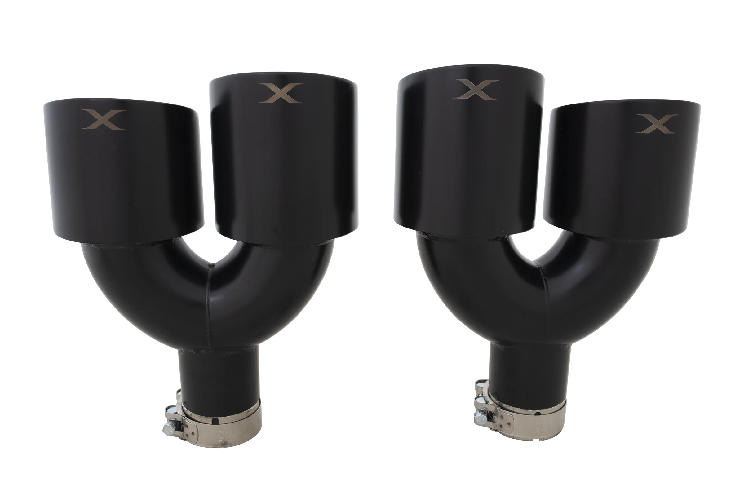 VW Golf R MK8 & MK8.5 Black Quad 4.5 Inch Tip Option