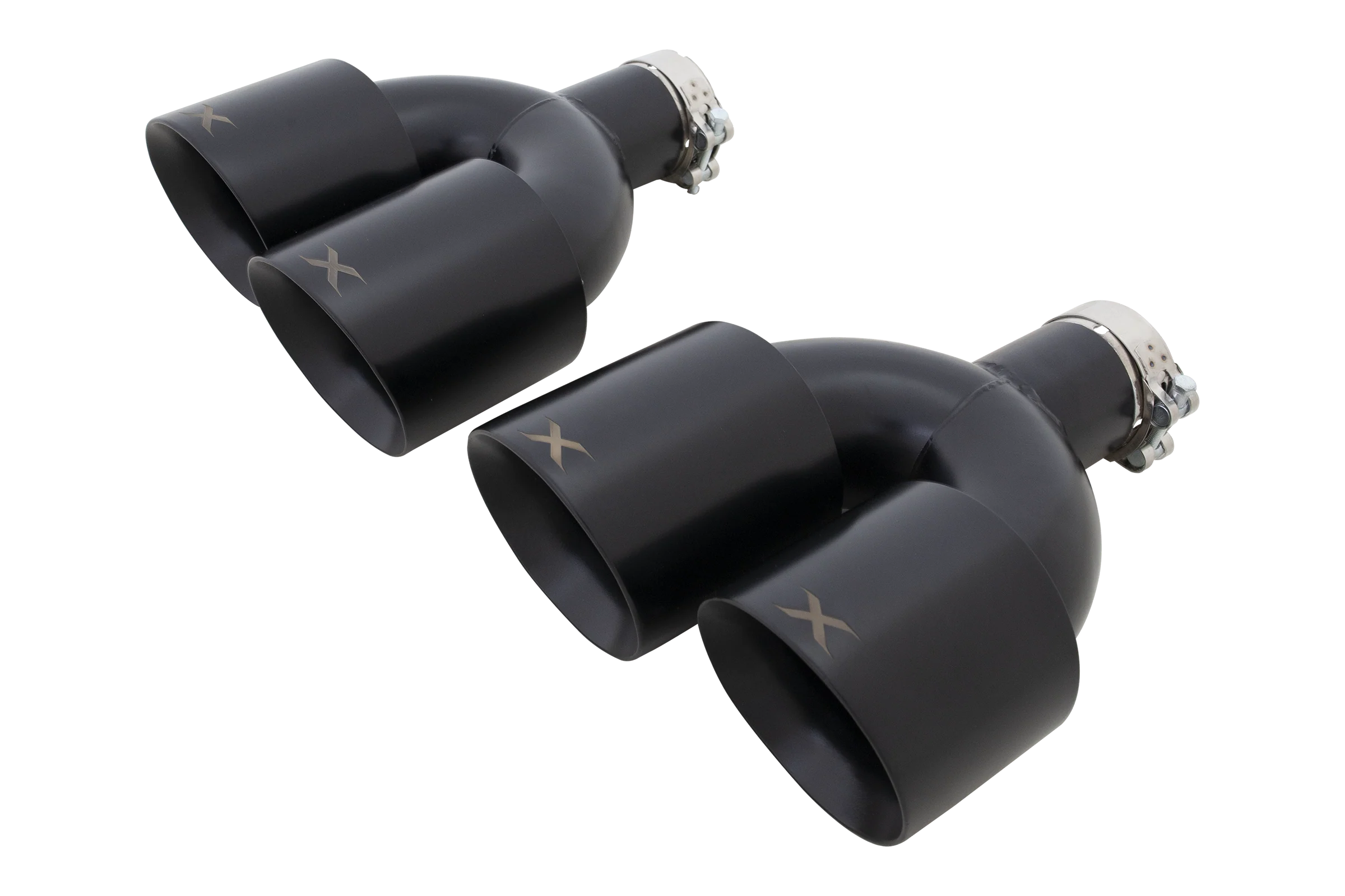 VW Golf R MK8 & MK8.5 Black Quad 4.5 Inch Tip Option - Image 2